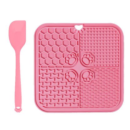 Interactive Dog Lick Mat – Slow Feeder with Spatula & Suction Grip