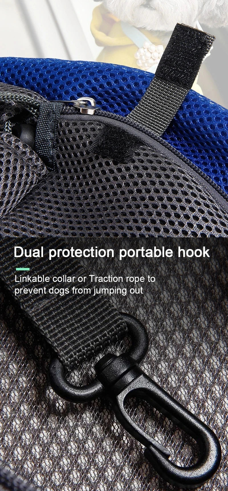 Breathable Pet Sling Carrier – Hands-Free Travel Bag