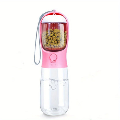 All-in-One Travel Pet Water Bottle – Leak-Proof Hydration & Food Container