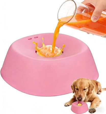 Slow Feeder Dog Bowl – Non-Slip Lick Bowl for Yogurt, Broth & Treats