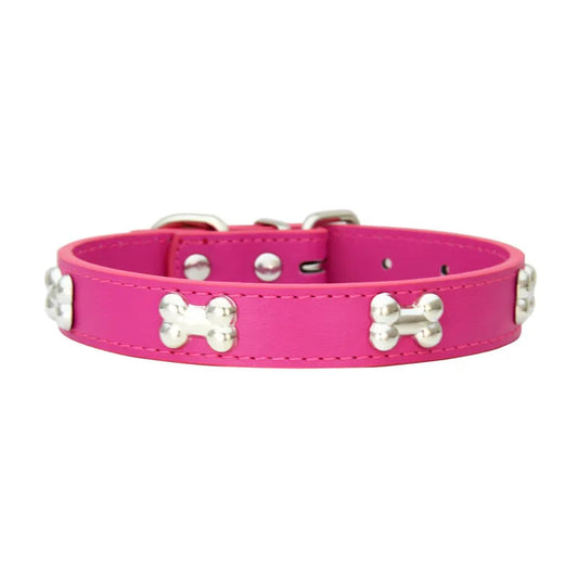 BoneFlex™ Leather Dog Collar
