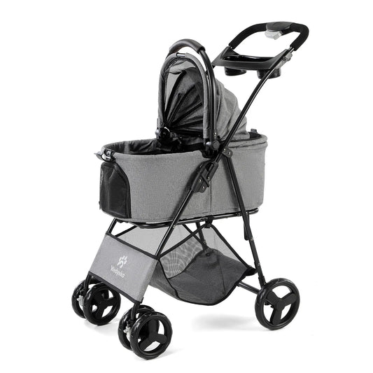 Luxury 3-in-1 Pet Travel Stroller – Removable Carrier, Waterproof & All-Terrain Design