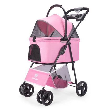 Luxury 3-in-1 Pet Travel Stroller – Removable Carrier, Waterproof & All-Terrain Design