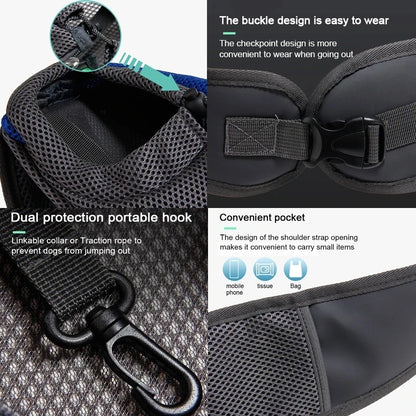 Breathable Pet Sling Carrier – Hands-Free Travel Bag