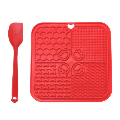 Interactive Dog Lick Mat – Slow Feeder with Spatula & Suction Grip